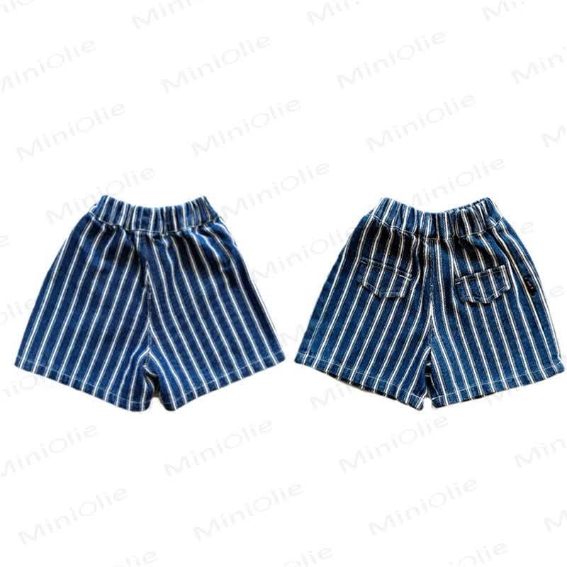 Baby Toddler Headphone Collection Tee or Stripe Shorts - Blue - 4-5T - image 5