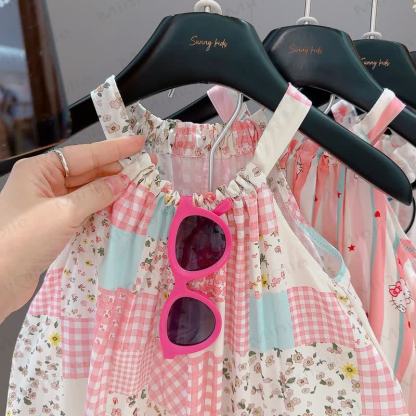 Toddler Kid Girls Patchwork Tassel Sleeveless Dress - image 9