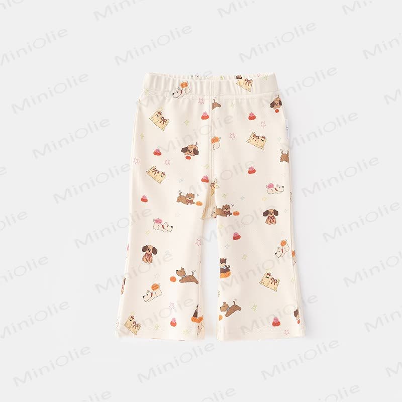 Baby Girls Cartoon Print Leggings - Beige - 3-4T - image 2
