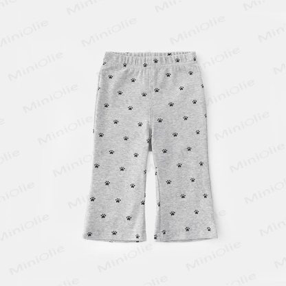 Baby Girls Cartoon Print Leggings - Gray - 3-4T - image 4