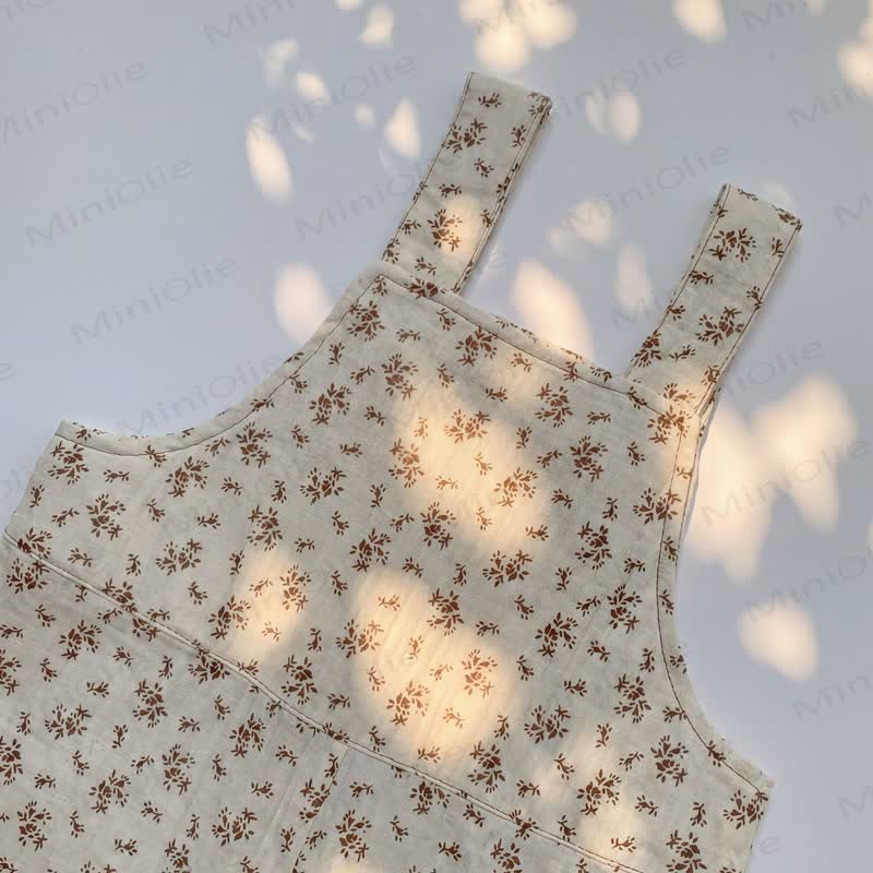 Baby Toddler Floral/Puppy Print Pocket Overalls - image 8