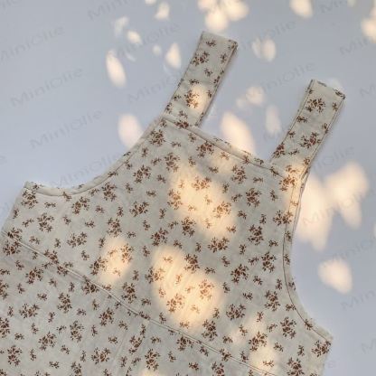 Baby Toddler Floral/Puppy Print Pocket Overalls - image 8