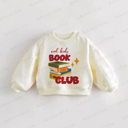 BOOK CLUB Baby Toddler Cream Sweatshirt - Cream - 3-5T - image 1