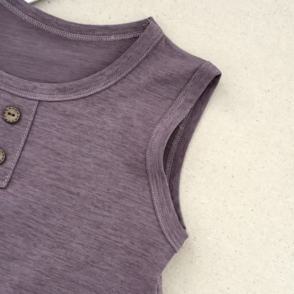 M Baby Toddler Solid Color Tank and Shorts 2-piece Pyjama Set - image 7