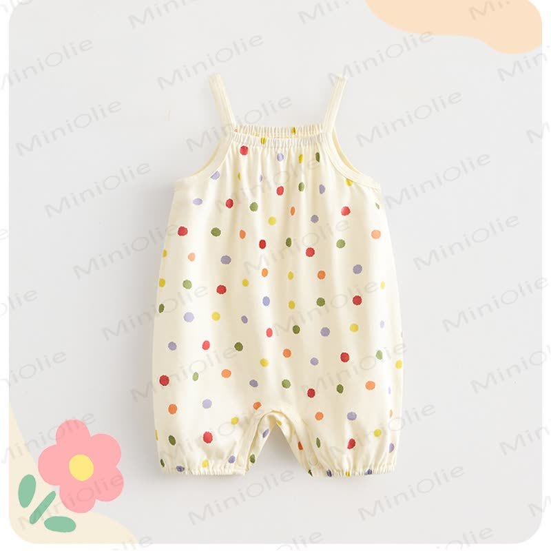 Baby Strawberry Flower Check Romper - image 10