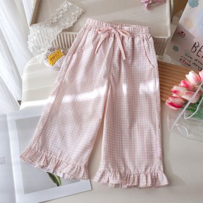 Toddler Girl White&Pink Bow Tee and Gingham Pants 2-piece Set - image 9
