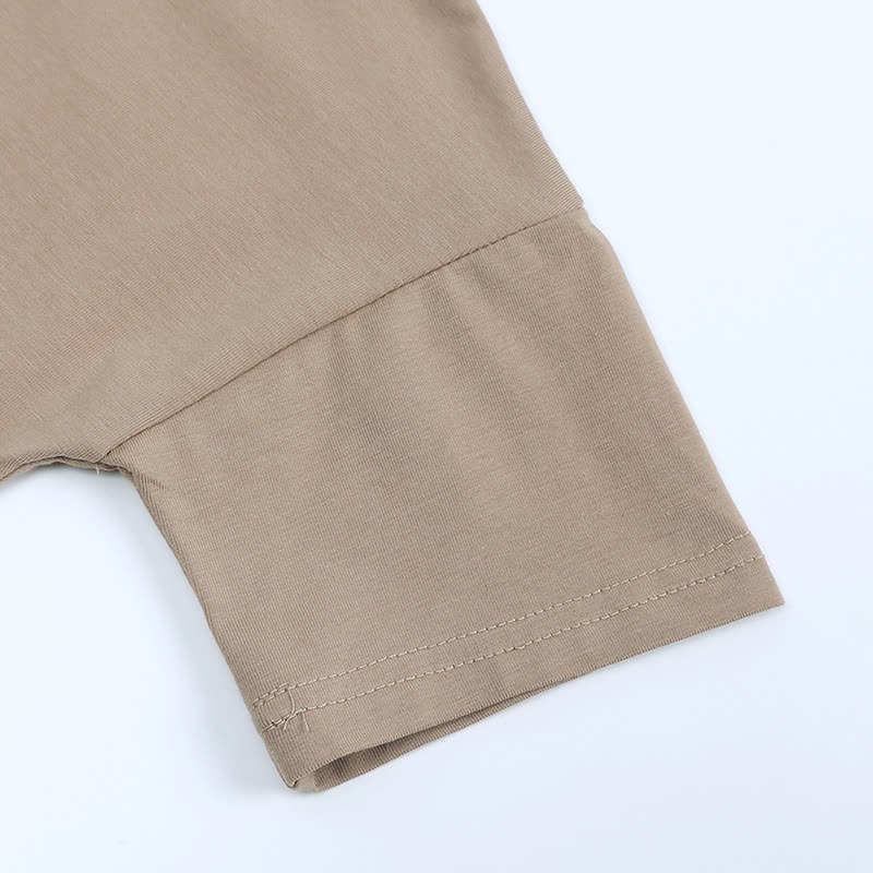 Toddler Solid Color Knit Top and Pants 2-piece Pyjama Set - image 12