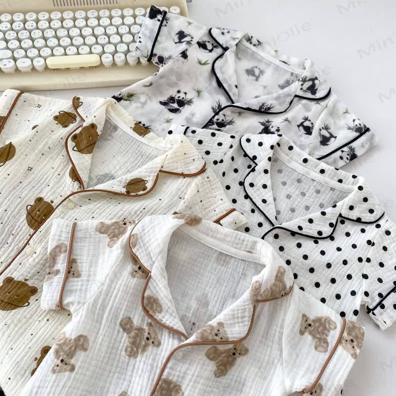 Baby Bear/Panda/Dot Print Pajamas Romper - image 9