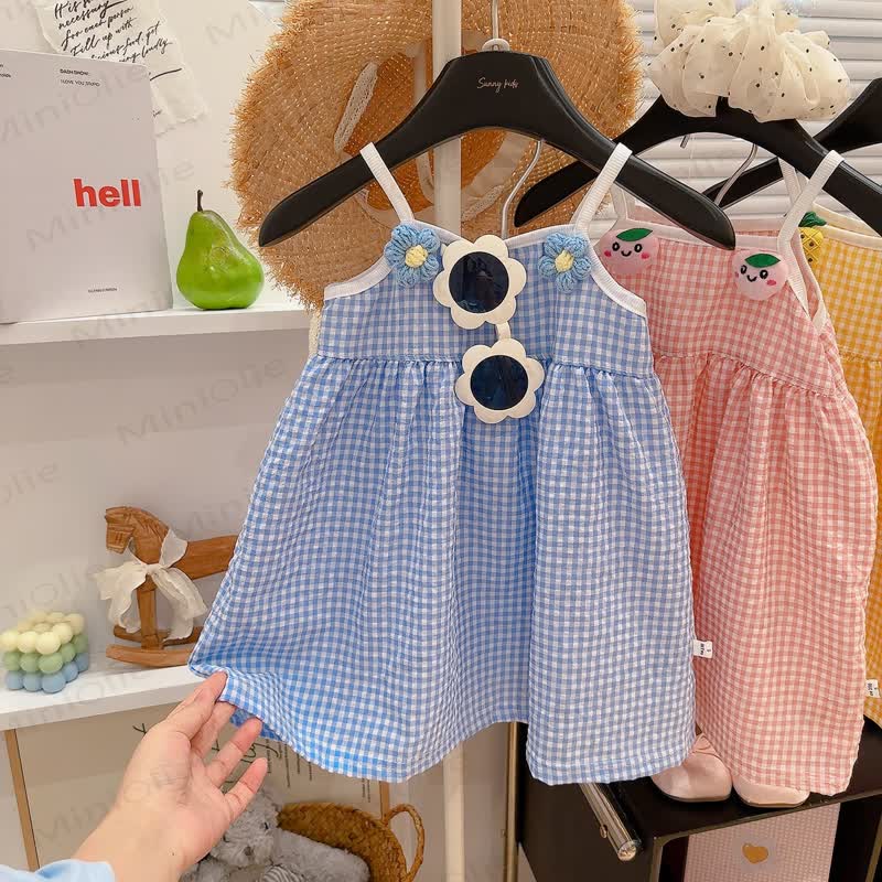Toddler Girl Fruit Gingham Cami Dress - image 4