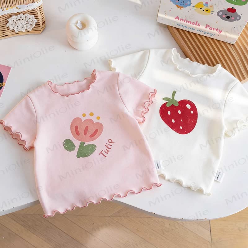 Toddler Girl Apple/Tulip T-Shirt - image 2