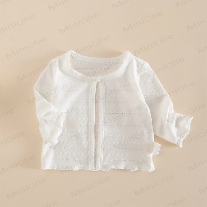 Toddler White Solid Color Coat - White - 3-4T - image 1