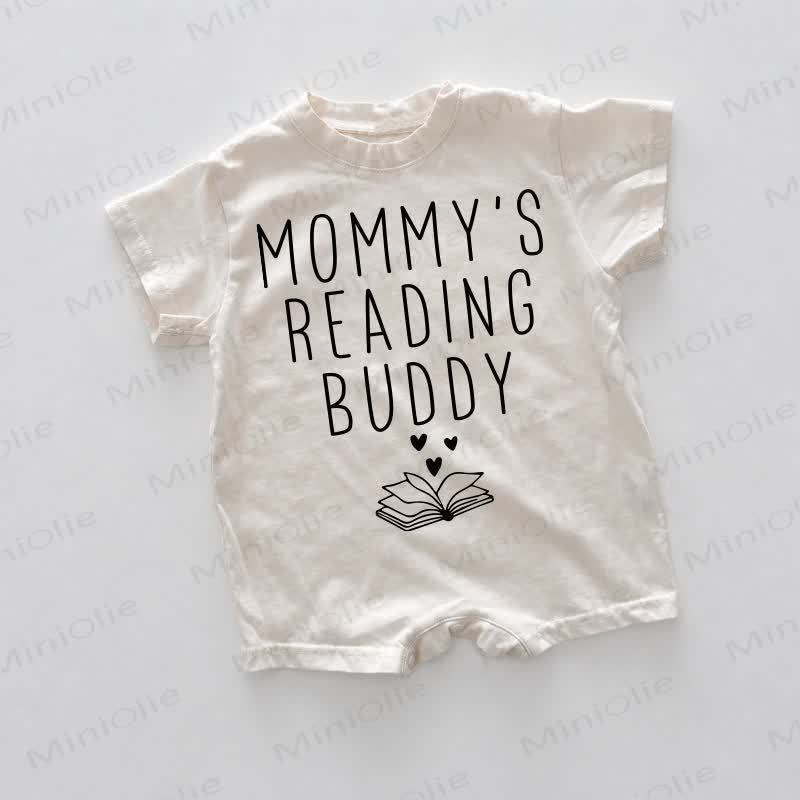 MOMMY'S READING BUDDY Baby White Romper - White - 18-24M - image 1