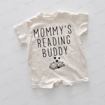 MOMMY'S READING BUDDY Baby White Romper - White - 18-24M - image 1