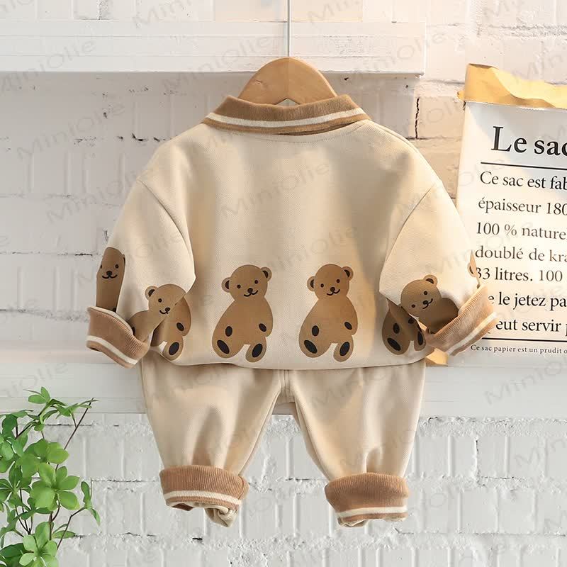 Toddler Baby Animal Print Sweatshirt and Pants 2-piece Set - image 22