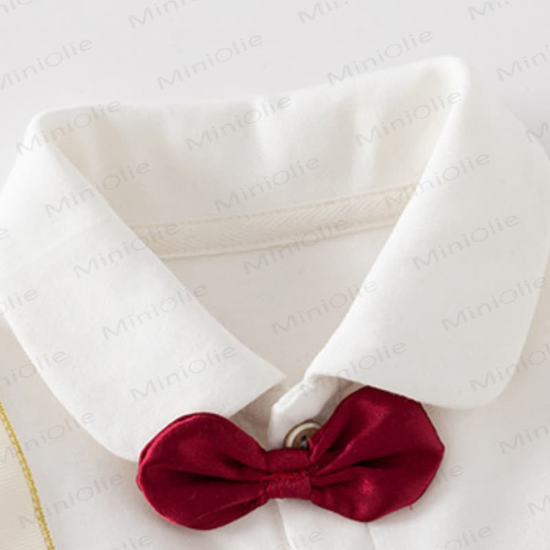 Baby Boy Bow Tie Animal Mock Suspender Summer Romper - image 5