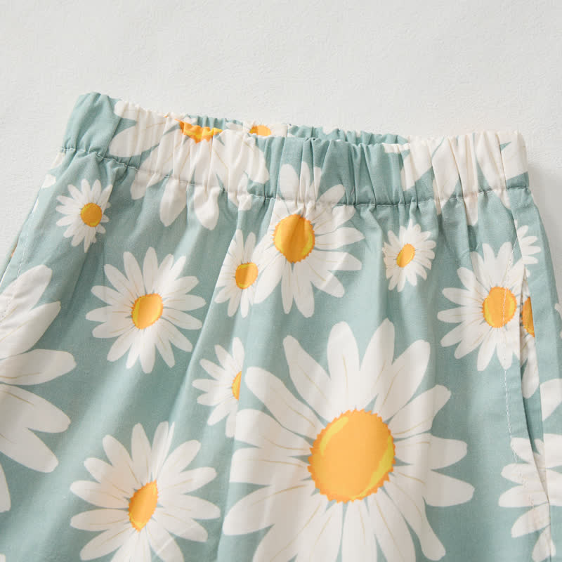 Baby Toddler Daisy Green Top and Pants 2-piece Set - image 6