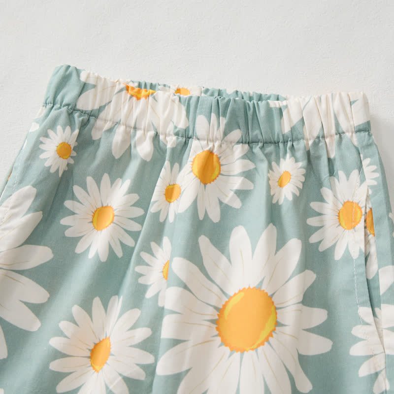 Baby Toddler Daisy Green Top and Pants 2-piece Set - image 6