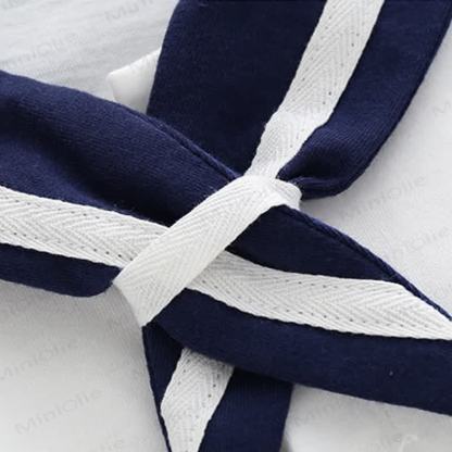 Toddler Baby Classic Nautical Sailor Collar Top and Shorts 2-piece Set - image 6