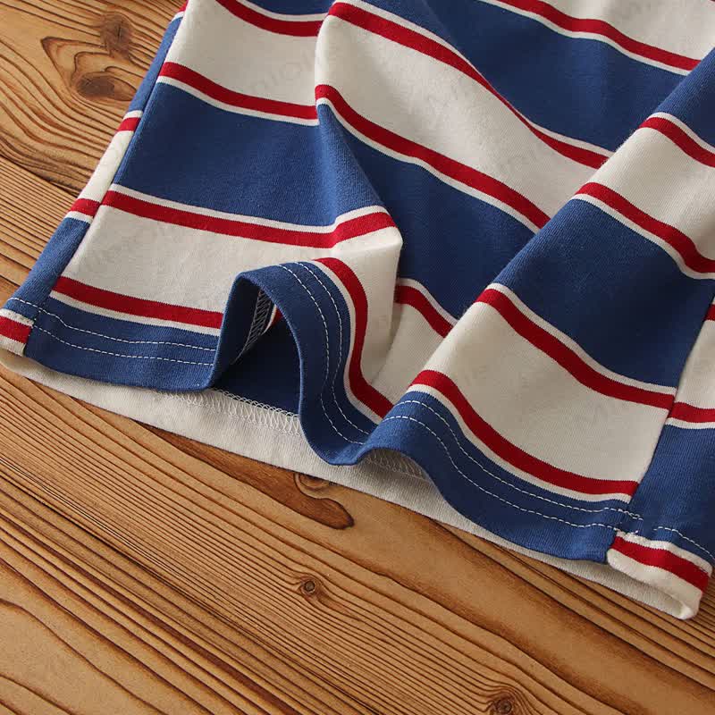 Baby Toddler Boy Striped Crew Neck T-Shirt - image 5