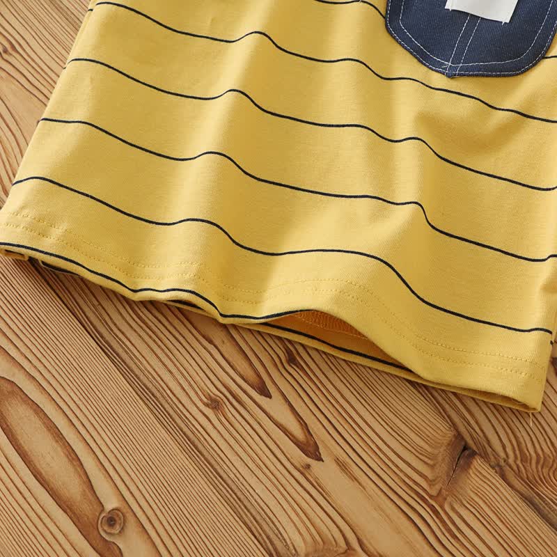 Toddler Boy Denim Pocket Long Sleeve T-Shirt - image 9
