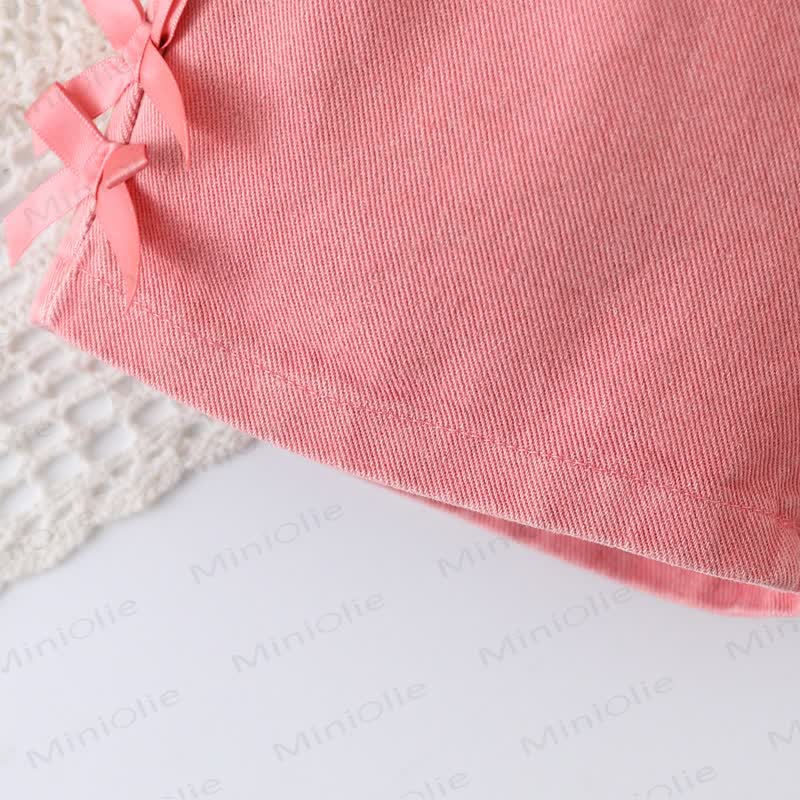 Baby Toddler Girls Ribbed Sleeveless Top and Shorts 2-piece Set - image 10