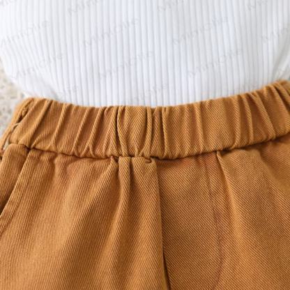 Baby Toddler Girls Ribbed Sleeveless Top and Shorts 2-piece Set - image 6