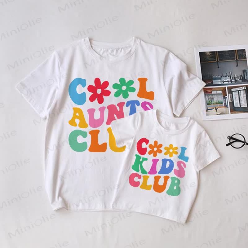 COOL AUNTS/KIDS CLUB Family White Matching T-Shirt - image 1