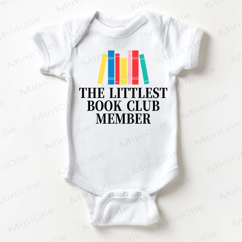 THE LITTLEST BOOK CLUB MEMBER Baby Slogan White Bodysuit - White - 18-24M - image 1