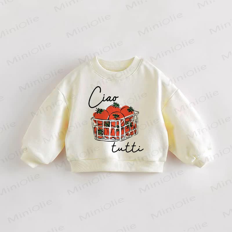 CIAO TUTTI Baby Toddler Cream Sweatshirt - Cream - 3-5T - image 1