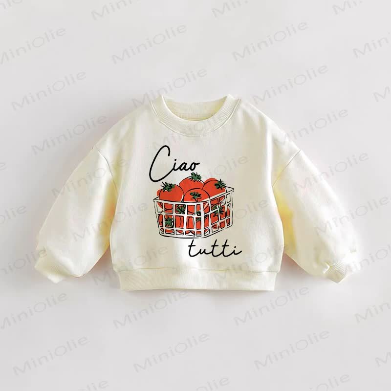 CIAO TUTTI Baby Toddler Cream Sweatshirt - Cream - 3-5T - image 1