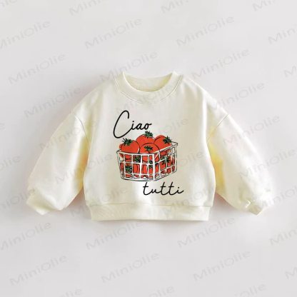 CIAO TUTTI Baby Toddler Cream Sweatshirt - Cream - 3-5T - image 1