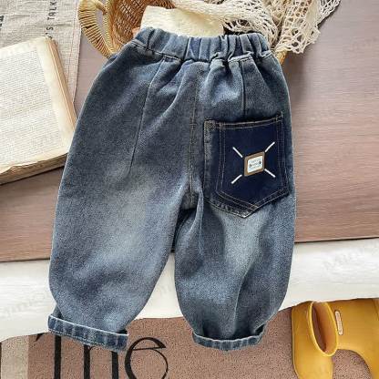 Toddler Baby Dachshund Layered Collar Sweatshirt and Denim Pants 2-piece Set - image 11