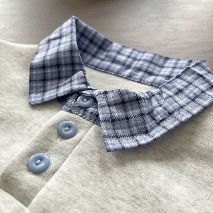 Toddler Baby Dachshund Layered Collar Sweatshirt and Denim Pants 2-piece Set - image 5