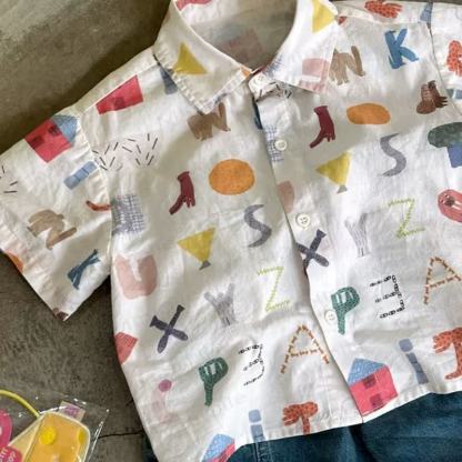 Toddler Playful Print Shirt and Denim Shorts 2-piece Set - image 5