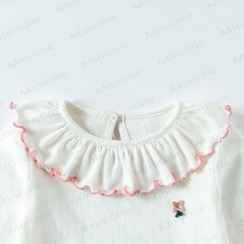 Toddler Baby Girls Flower Ruffle Collar Long Sleeve T-Shirt - image 7
