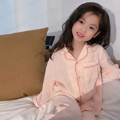 Toddler Animal/Solid Color Long Sleeve Top and Pants Pajama Set - Pink - 10-11T - image 3