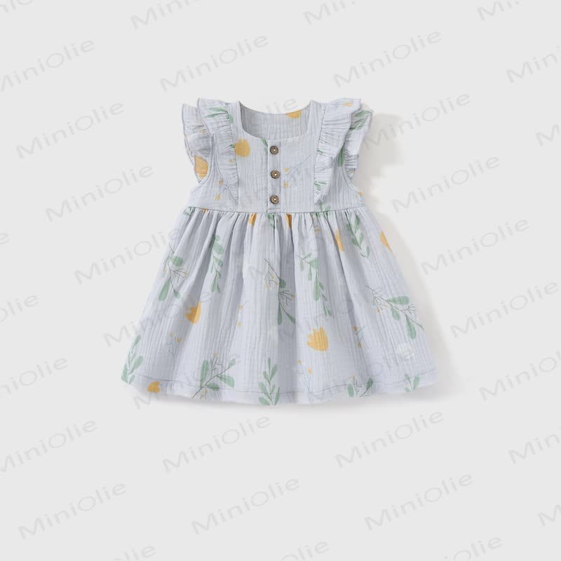 Baby Girl Fruit/Flower Sleeveless Summer Dress - Purple - 2-3T - image 3