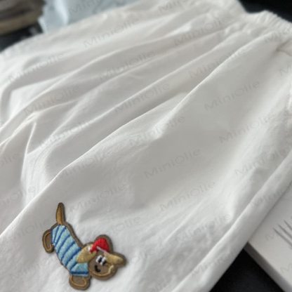 Toddler Kid Dog Embroidered Shorts - image 5