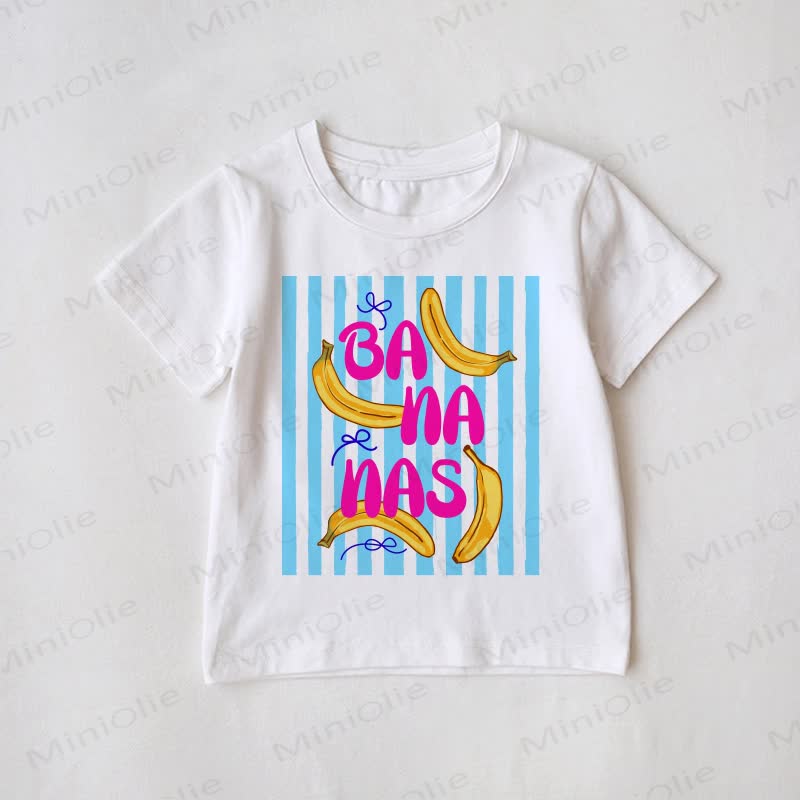 BANANAS Family White Striped Matching T-Shirt - White - Baby T-Shirt: 2-3T - image 3
