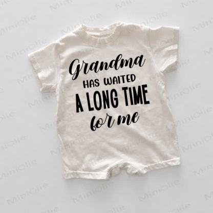 GRANDMA HAS WAITED A LONG TIME LOL ME Baby White Romper - White - 18-24M - image 1