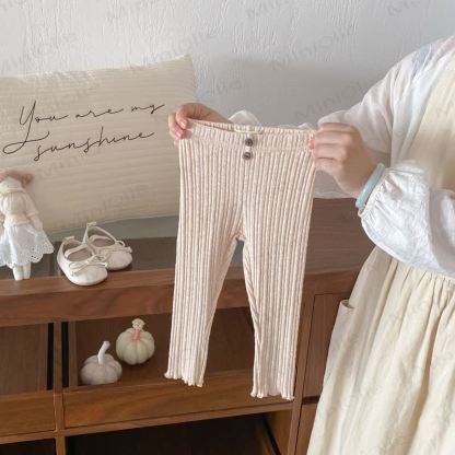 Toddler Ribbed Button Leggings - image 11