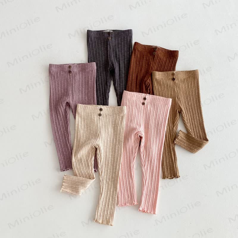 Toddler Ribbed Button Leggings - image 4