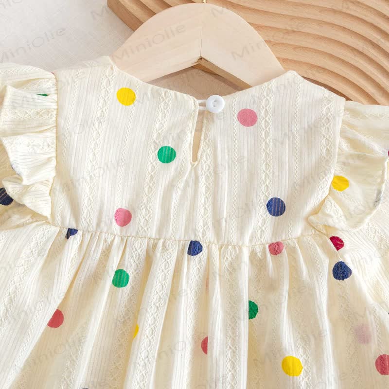 Baby Toddler Girl Polka Dot Babydoll Shirt - image 4