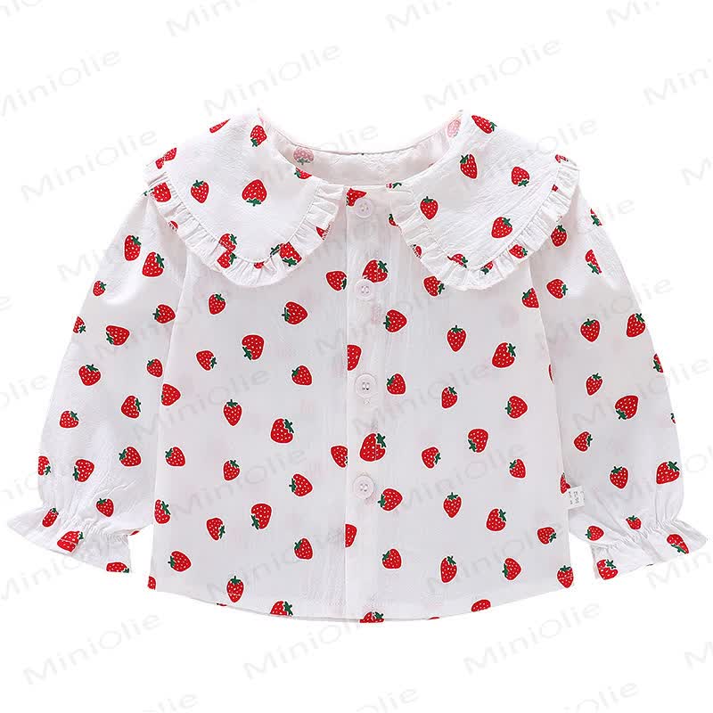 Baby Toddler Girl Peter Pan Collar Long Sleeve T-Shirt - image 3