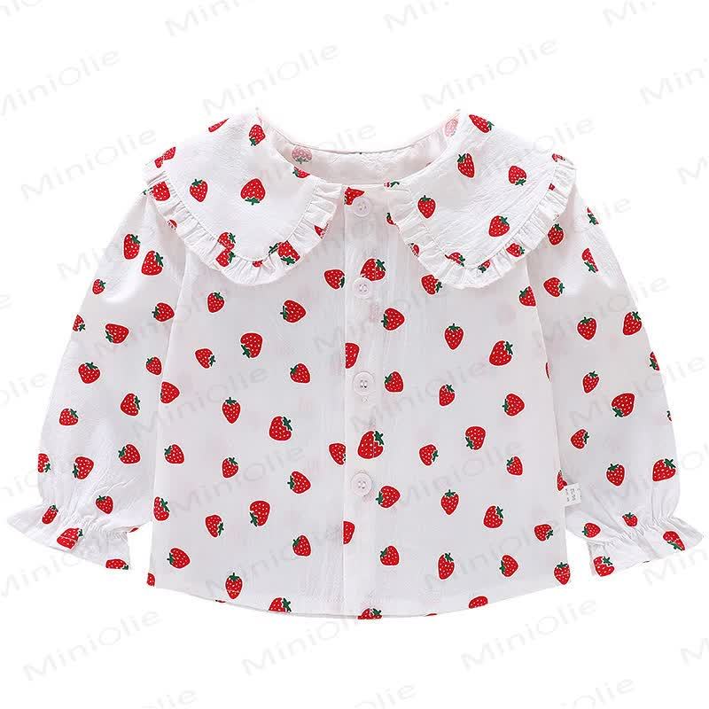 Baby Toddler Girl Peter Pan Collar Long Sleeve T-Shirt - image 3