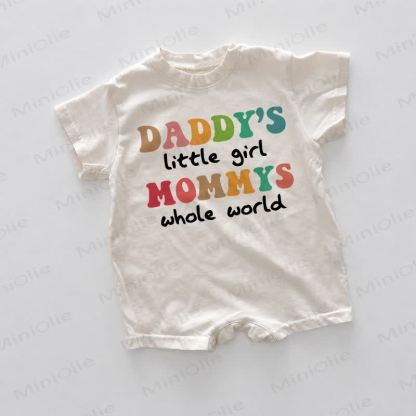 DADDY'S LITTLE GIRL MOMMY'S WHOLE WORLD Baby White Romper - White - 18-24M - image 1