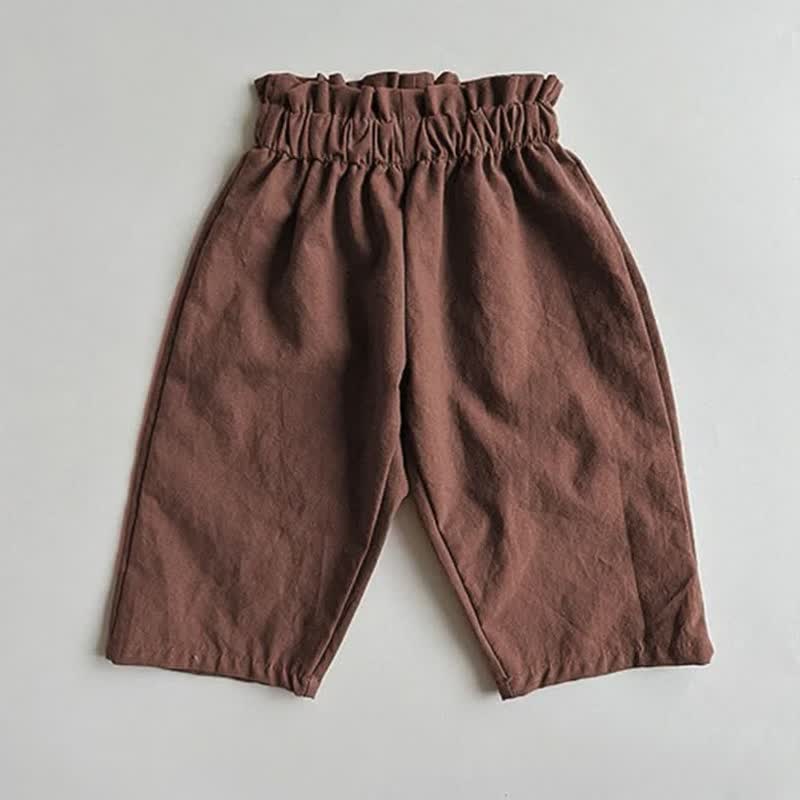 Toddler Baby Classic Pull On Casual Pants - Brown - 4-5T - image 4