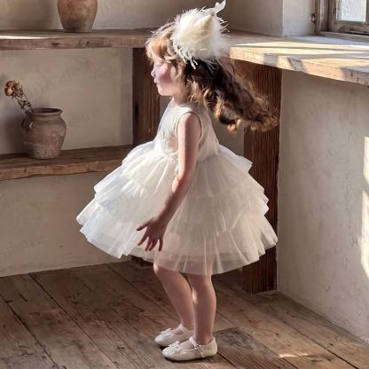 Toddler Baby Girl Princess Sleeveless Tiered Dress - image 6