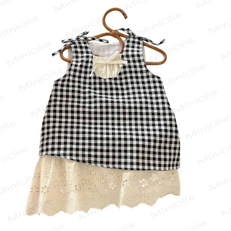 Toddler Baby Girl Gingham Sleeveless Dress - image 3