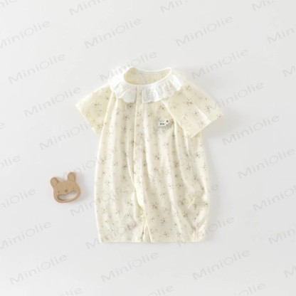 Baby Rose/House Lace Collar Romper - Yellow Rose - 18-24M - image 4